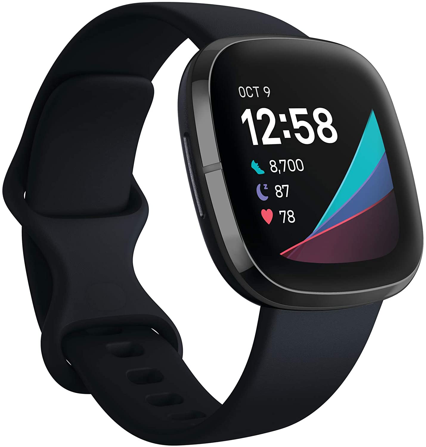 Fitbit Sense Fitness Wristband Heart Rate TrackerWearablesMeet Fitbit Sense the advanced smartwatch that helps you tune in to your body and guides you toward better health. Assess your heart for atrial fibrillation (Afib) with a compatible ECG app right o